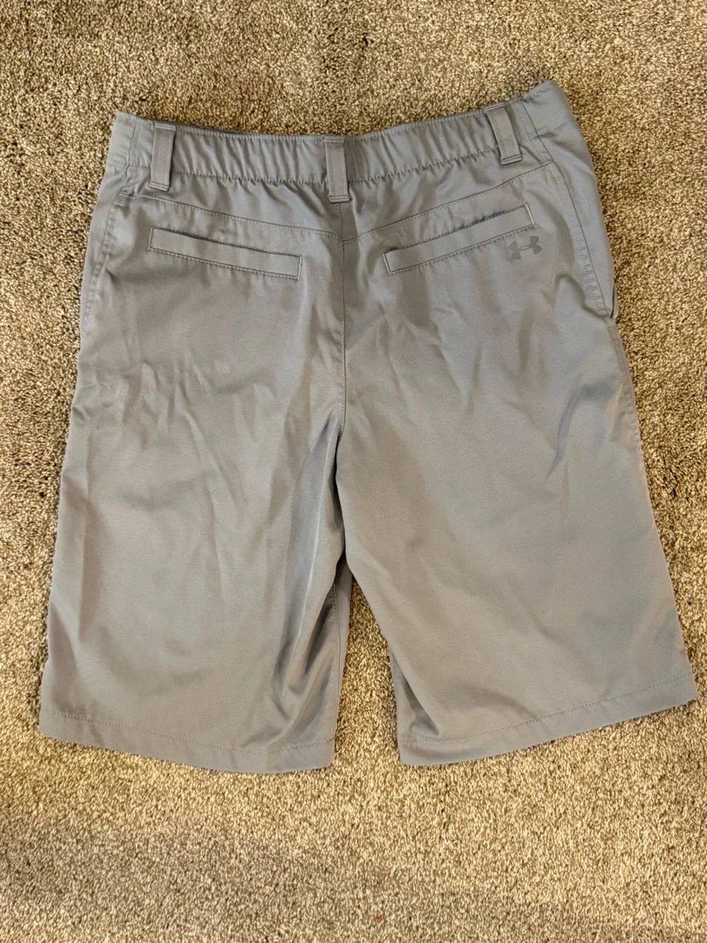 Under Armour Men's Gray Flat-Front Athletic Shorts